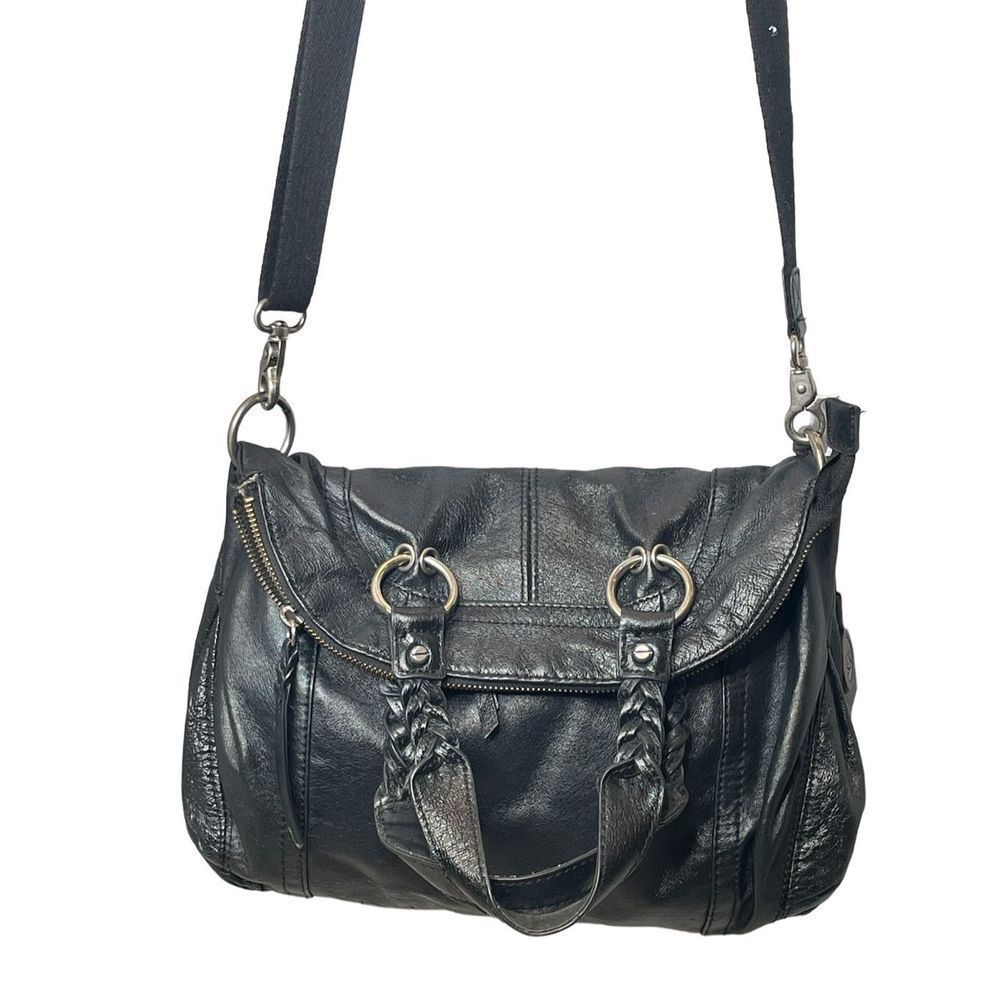 The Sak Genuine Leather Black Crossbody
